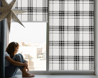 Ablakra akasztható roló Szürke tartan