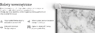 Ablakra szerelhető roló szürke márvány mintás