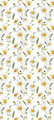 Ablakra akasztható roló margarétás mintával