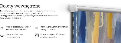 Sötétítő roló festett kép mintával