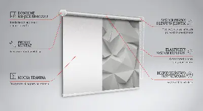 Sötétítő roló 3D papírfal mintázattal