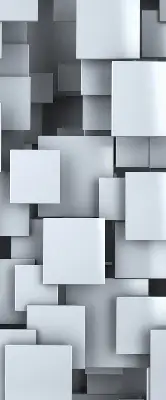 Sötétítő roló szürke 3D négyzet mintás