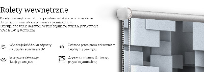 Sötétítő roló Szürke 3D négyzetek