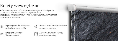 Ablakra szerelhető roló Fekete textúra