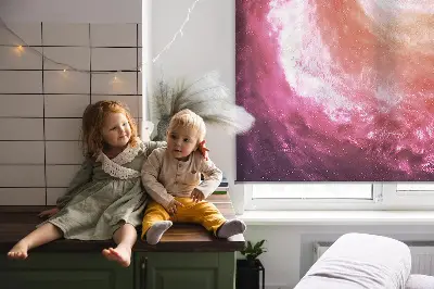 Ablakra szerelhető roló Galaxis mintával