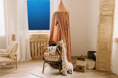 Ablakra akasztható roló kék animációs mintával