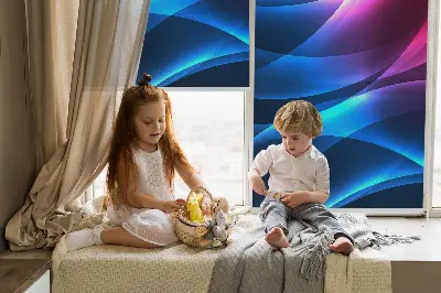 Sötétítő roló színes animációs mintával