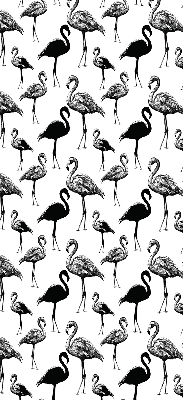Ablakra szerelhető roló Fekete flamingók