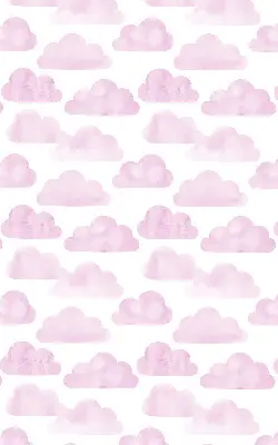 Ablakra szerelhető roló rózsaszín felhők mintával