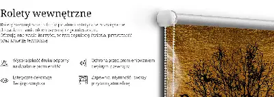 Ablakra akasztható roló szarvas éjszaka mintával
