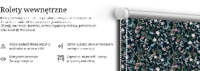 Sötétítő roló virágos szőlőtőkék mintával