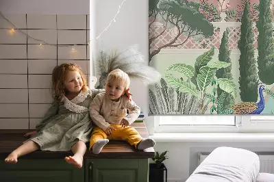 Sötétítő roló palota kerttel mintával