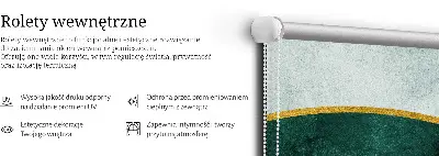 Sötétítő roló félkör egy félkörön belül mintával