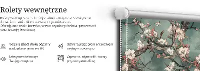 Sötétítő roló virágok a fán mintával