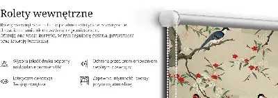 Sötétítő roló Madarak a fán mintával