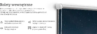 Ablakra szerelhető roló csillagos ég mintával