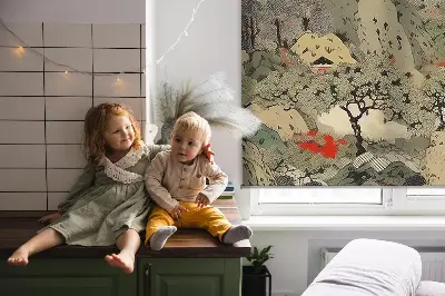 Ablakra szerelhető roló hegy mintával