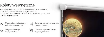 Ablakra akasztható roló folyó a holdfényben mintával