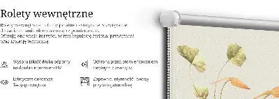 Ablakra akasztható roló virág mintával