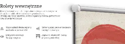 Ablakra akasztható roló daruk naplementekor mintával