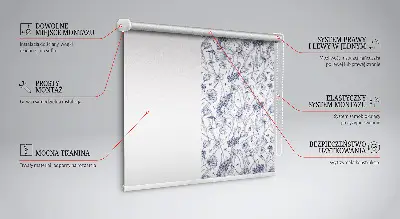 Ablakra szerelhető roló vadvirágok mintával