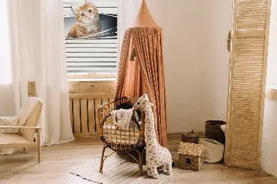 Ablakra szerelhető roló vörös macska mintával