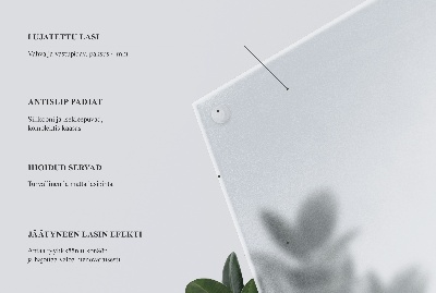 Négyzet alakú üveglap asztalra Félig átlátszó