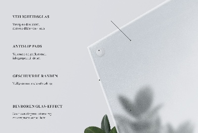 Négyzet alakú üveglap asztalra Félig átlátszó