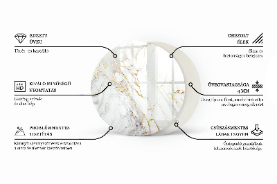 Kör asztallap Márvány grafikai kompozíció
