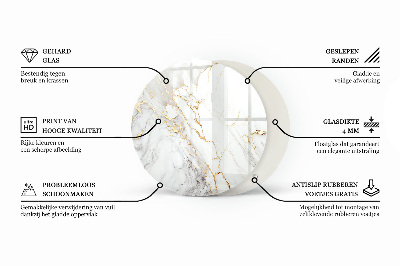 Kör asztallap Márvány grafikai kompozíció