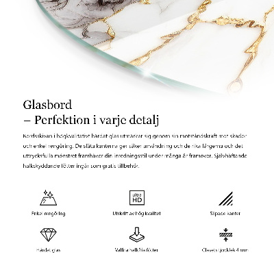 Kör asztallap Márvány grafikai kompozíció
