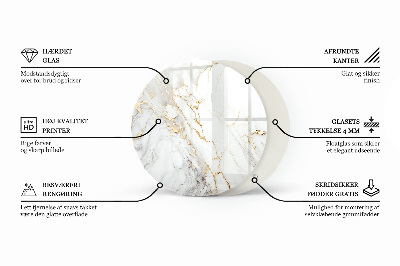 Kör asztallap Márvány grafikai kompozíció