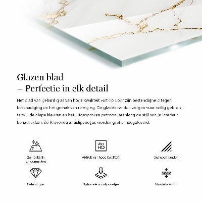 Edzett üveglap asztalra Karcolások a betonfelületen