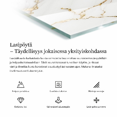 Edzett üveglap asztalra A természetes fa varázsa