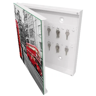 Kulcstartó szekrény falra London kontrasztja