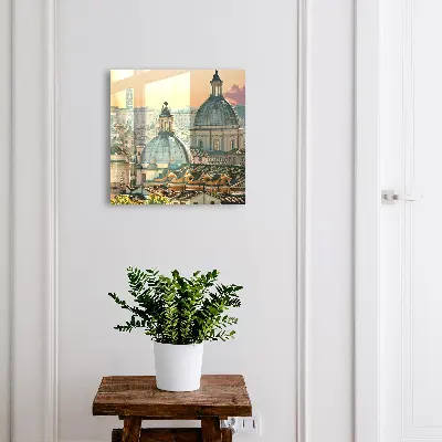 Kulcstartó szekrény falra Városi panoráma
