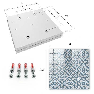 Kulcstartó szekrény falra Geometrikus elegancia