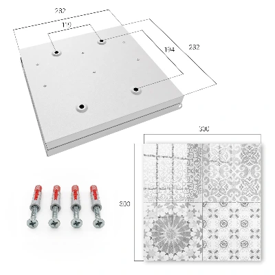 Kulcstartó szekrény Geometriai minták