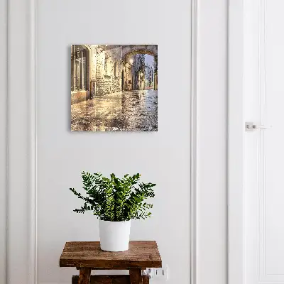 Kulcstartó szekrény falra éjszakai utca