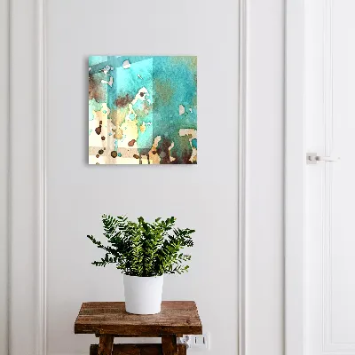 Kulcsdoboz Türkiz absztrakció