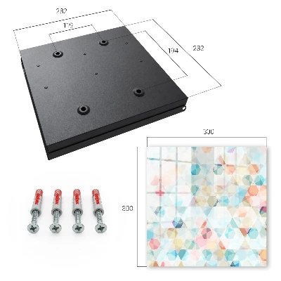 Kulcstartó szekrény Geometriai minták