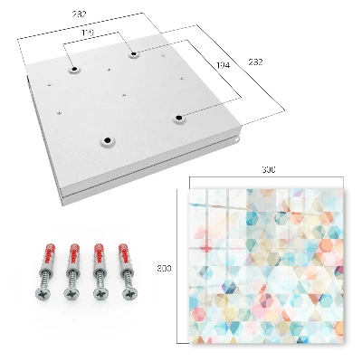 Kulcstartó szekrény Geometriai minták
