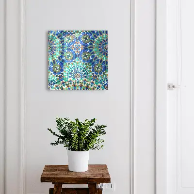 Kulcstartó szekrény falra Geometrikus mozaik