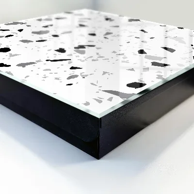 Kulcsdoboz Fekete-fehér terrazzo