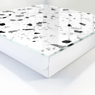 Kulcsdoboz Fekete-fehér terrazzo