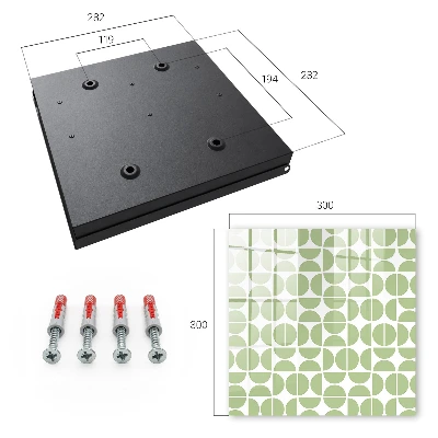 Kulcsdoboz Zöld geometria