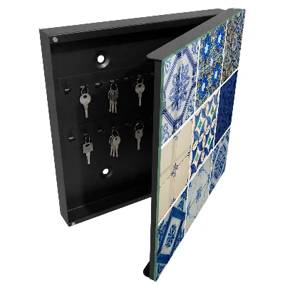 Kulcstartó szekrény falra Azulejos csempék