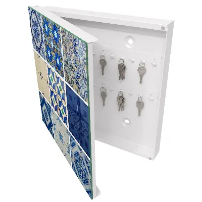 Kulcstartó szekrény falra Azulejos csempék