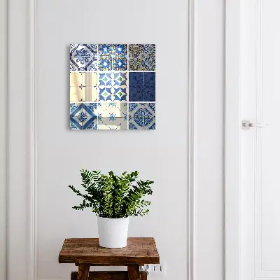 Kulcstartó szekrény falra Azulejos csempék