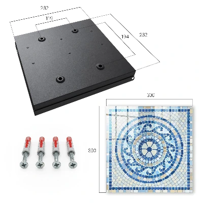 Kulcsdoboz geometrikus mozaik